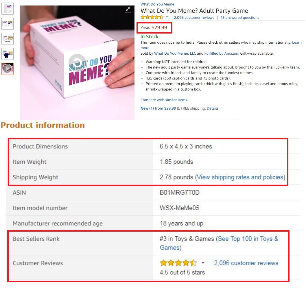 Screenshot Of What Do You Meme Amazon Ad The Daily Egg