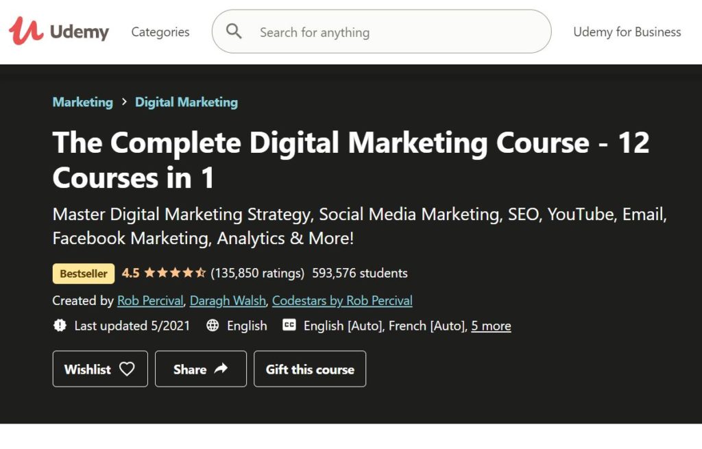 Master Social Media Marketing on Udemy 2023 - AtOnce