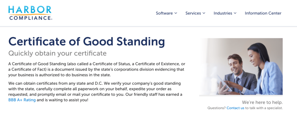 SCAM ALERT!!! 2016 CERTIFICATE OF GOOD STANDING REQUEST FORM Fairchild Record Search