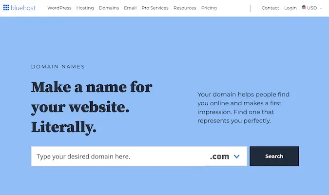 Domains, websites, email and web hosting services